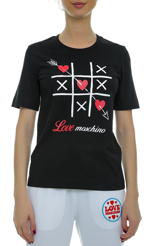 LOVE MOSCHINO-Tricou cu logo grafic